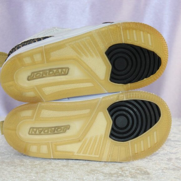 Jordan Spizike Low BT Toddler Size 9C White Black Metallic Gold - Picture 6 of 10